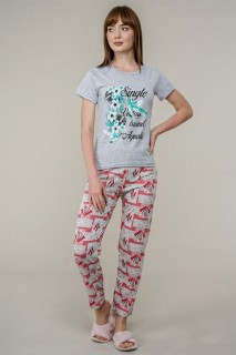 Lingerie & Pajamas - Women's Floral Pattern Pajamas Set 100325962 - Turkey