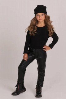 Girl's New Gray Inflatable Jacket With Berets Leather Bottom Top Set 100327170