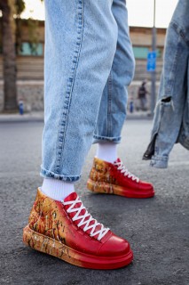 Boots - حذاء رجالي أحمر / أصفر 100342330 - Turkey