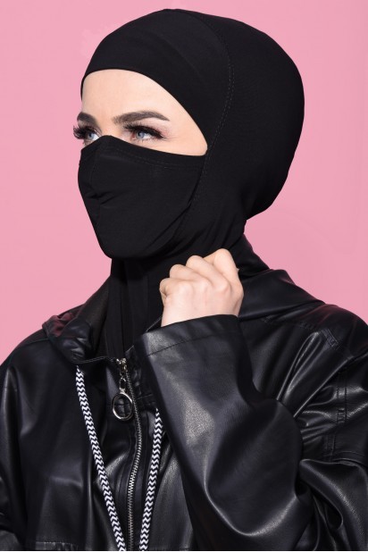 Masked Sport Hijab Black 100285375