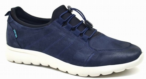 Shoes - SHOEFLEX COMFORT SHOES - NBK NAVY BLUE - MEN'S SHOES,Leather Shoes 100325170 - Turkey
