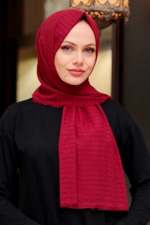 Other Shawls - Claret Red Hijab Shawl 100339368 - Turkey