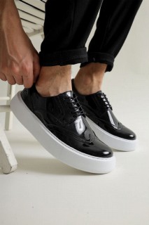 Shoes - Chaussures pour hommes en cuir verni NOIR 100342121 - Turkey