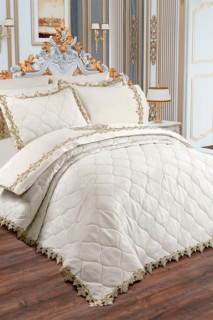Dowry of Life 9 Piece Cotton Quilted Bridal Set Cream 100344815