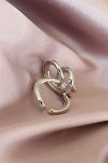 Snake Design Metal Silver Color Adjusted Women's Ring 100318943