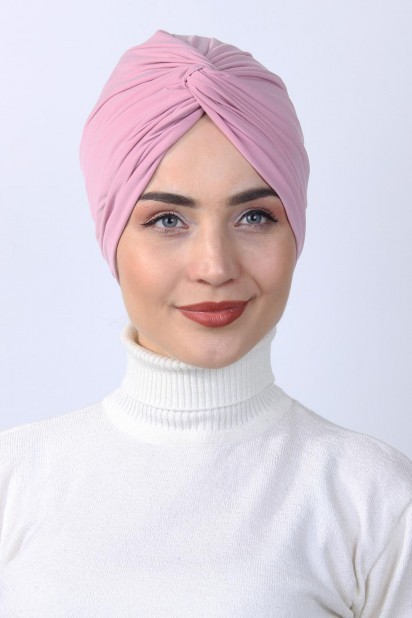 Woman Bonnet & Turban - مسحوق بونيه العقدة الوردي - Turkey