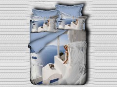Duvet Cover Sets - Best Class Digital bedrucktes 3D-Bettbezug-Set für Doppelbetten Honeymoon 100257727 - Turkey