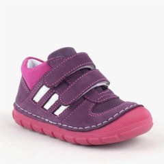 Genuine Leather Purple First Step Baby Girls Shoes 100316954