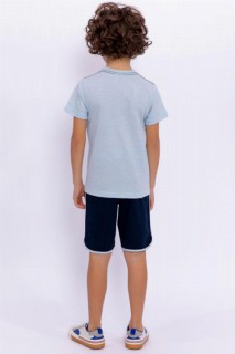 Boy Batman Printed Blue Shorts Suit 100328245