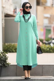 Tunic - Mint Hijab Tunic 100300140 - Turkey