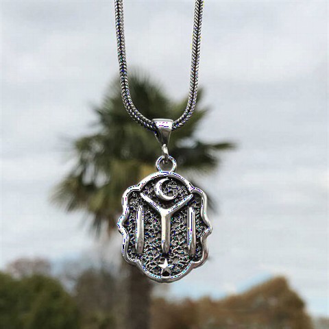 Necklace - Kayı Boy Crest 925 Sterling Silver Necklace 100348314 - Turkey