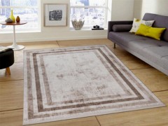 Carpet - Life White Gray Rectangle Carpet 160x230cm 100332665 - Turkey