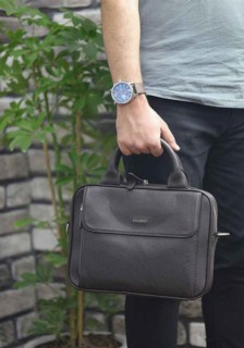 Briefcase & Laptop Bag - حقيبة لاب توب جارد جلد بني 11 بوصة 100346042 - Turkey