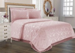 Dowry Bed Sets - Mitgift Land Jacquard Chenille Tagesdecke Puder 100257367 - Turkey