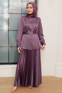 Outwear - Lila Hijab Suit Dress 100340841 - Turkey