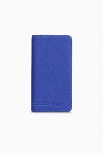 Handbags - Portefeuille portefeuille en cuir noir bleu Guard avec entrée pour téléphone 100346270 - Turkey