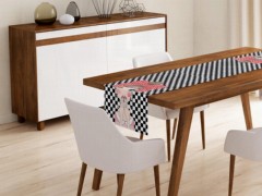 Table Cover Set - Tischdecken-Set aus französischer Guipure-Spitze, Ecru, Silber, 26-teilig, 100330896 - Turkey