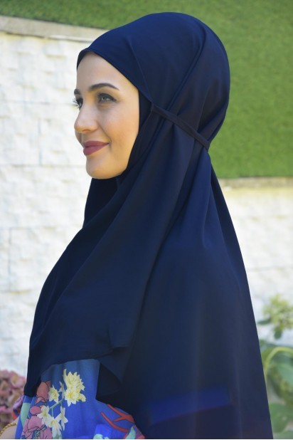 All occasions - Nouveau Cravate Hijab Bleu Marine - Turkey