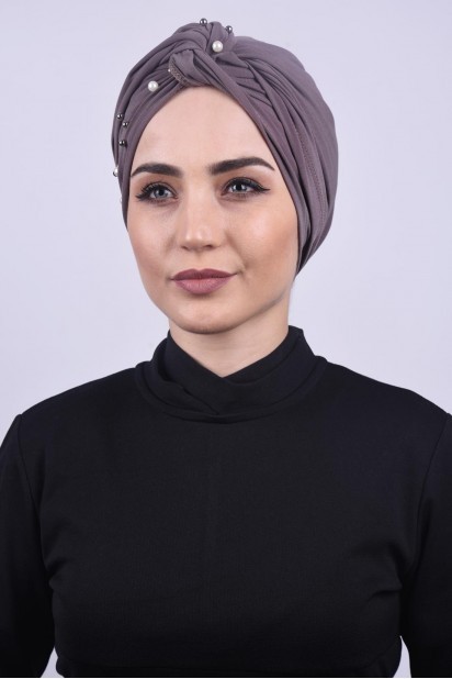 Woman Bonnet & Hijab - Vison Os Wrap Nacré - Turkey