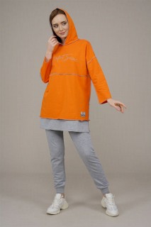 Women's Hooded Reverse Stitched Tracksuit 100325832
