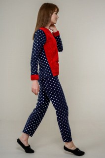 Women's Polka Dot Detailed Pajamas Set 100325393