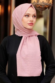 Other Shawls - Salmon Pink Hijab Shawl 100339360 - Turkey