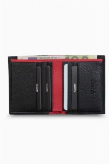 Black/Red Mini Leather Men's Wallet 100346231