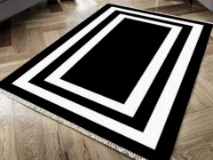 Carpet - Anti-Rutsch-Boden Digitaldruck Samtteppich Geometrisch Schwarz 180x280 cm 100260361 - Turkey