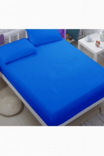 Combed Cotton Single Elastic Bed Sheet Royal Blue 100331487