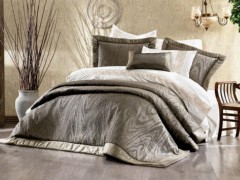 Dowry Bed Sets - Dowry Land Stella 9 Pieces Duvet Cover Set Smoked Gray 100332031 - Turkey