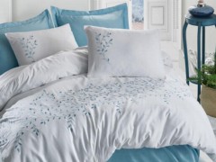 Home Product - Cottonbox Brode Satin Perry Double Duvet Cover Set Mint 100344795 - Turkey