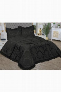 Dowry Land French Guipure Lunox Bedspread Black 100331353