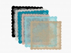 Knitted Board Patterned 6 Piece Napkin Sultan Turquoise 100259236