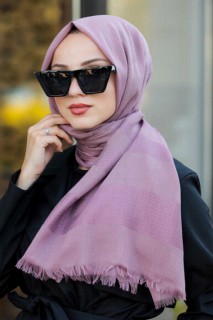 Other Shawls - Châle Hijab Rose Poudré 100335020 - Turkey