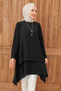Tunic - Black Hijab Tunic 100340987 - Turkey