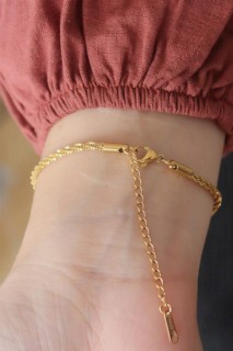 Gold Color Steel Women's Bracelet 100327981