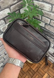 Handbags - Guard Brown Genuine Leather Password Handbag 100346143 - Turkey