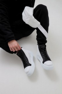 Men Shoes-Bags & Other - Men's Boots WHITE/BLACK 100342141 - Turkey