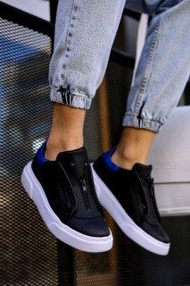 Shoes - Men's Shoes BLACK/BLUE 100342043 - Turkey
