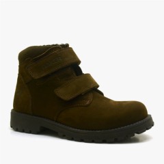 Boots - Sentor Series Genuine Leather Furred Velcro Children's Boots 100278690 - Turkey