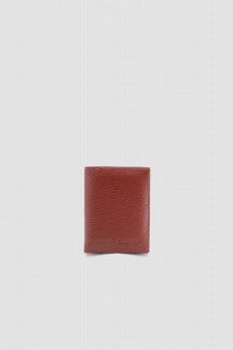 Wallet - Porte-cartes de crédit à languette transparente en cuir véritable Guard 100345276 - Turkey