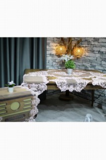 Dowry Land Snowflake 26 Piece Table Cloth Set Cream-Grey 100330726