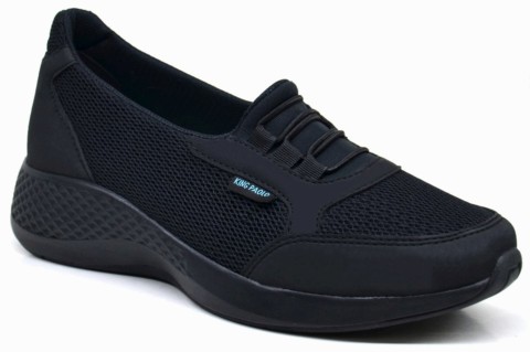 Sneakers & Sports - KRAKERS CASUAL - BLACK - WOMEN'S SHOES,Textile Sneakers 100325253 - Turkey